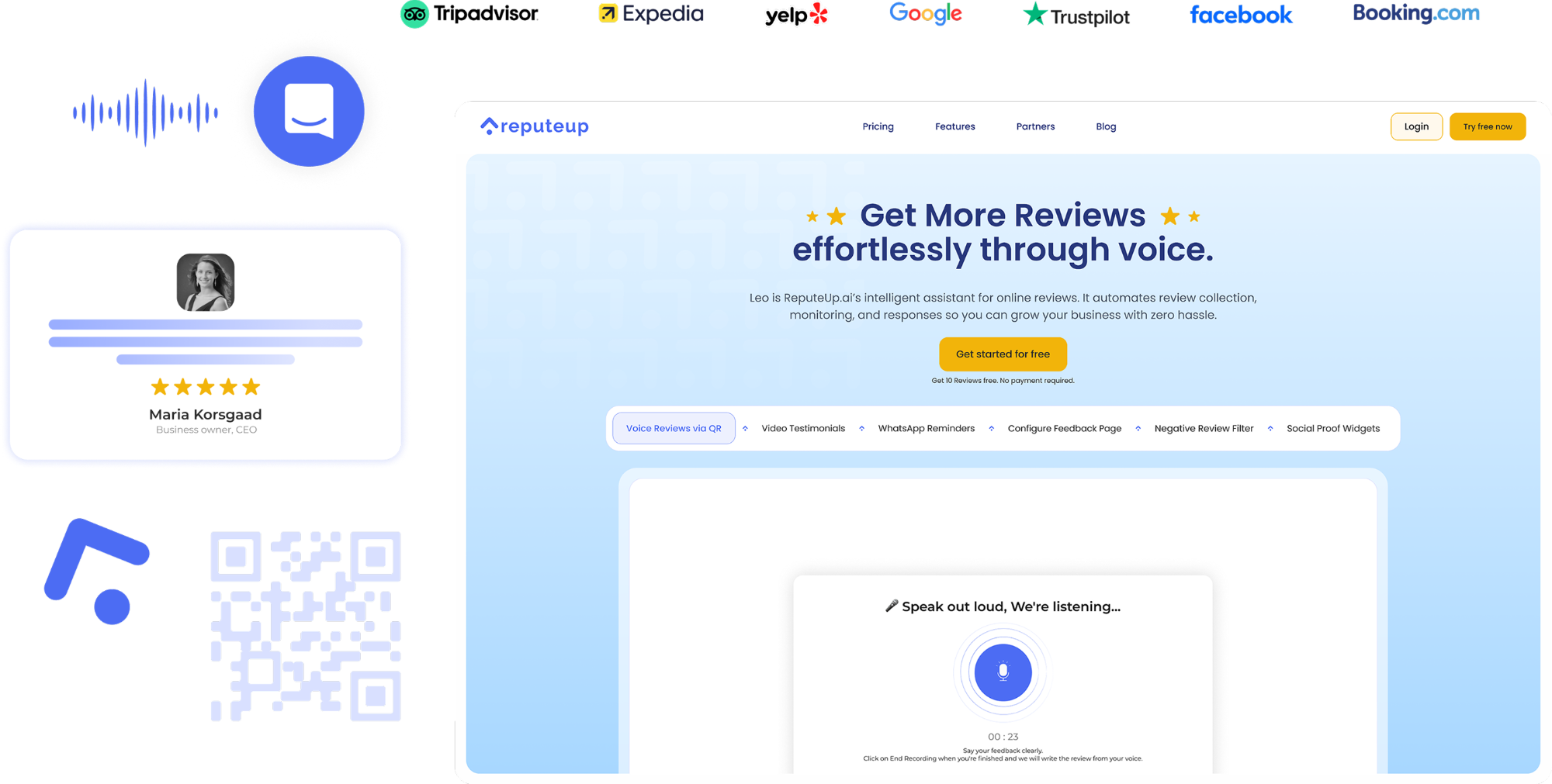 ReputeUp AI product showcase